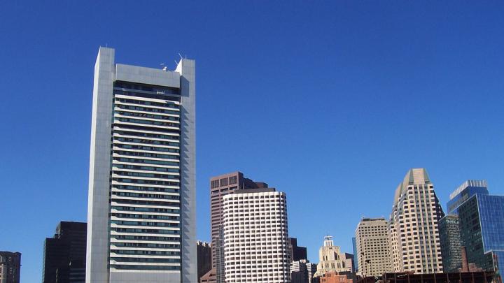 View of Federal Reserve Building from South Boston