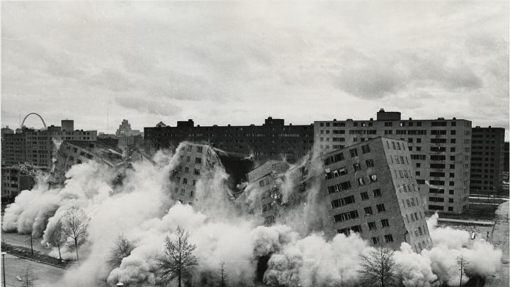 Demolished in the 1970s, less than two decades after it was built, St. Louis's Pruitt-Igoe public housing complex became a symbol of poverty, segregation, and urban-planning failure. 