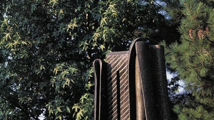 <i>The bronze Canon</i> (1997), more than seven feet tall,  is at Grounds for Sculpture in New Jersey.