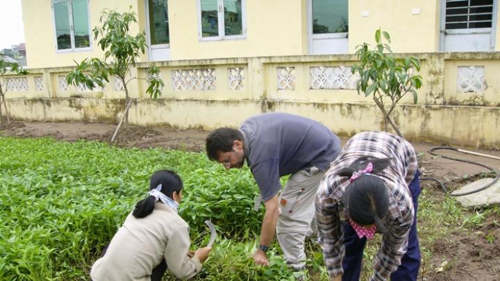 Berlow helped establish the Organic Gardening Project at Vietnam Friendship Village
