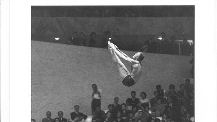 Frank Gorman as a Harvard star and competitor at theTokyo Olympics