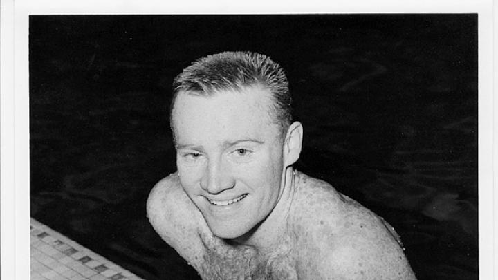 Frank Gorman as a Harvard star and competitor at theTokyo Olympics