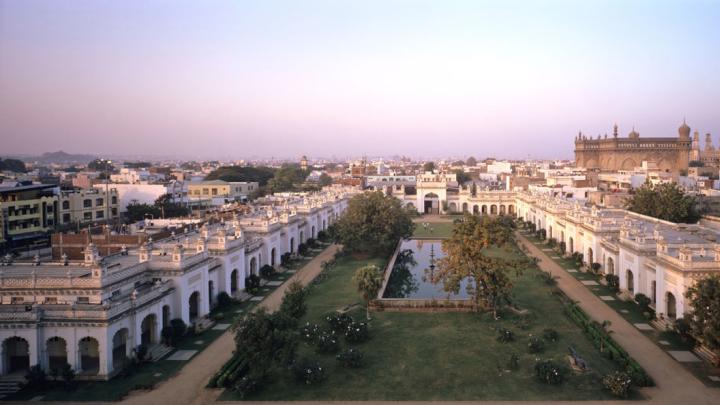 The original "Chowmahalla" (the name means "four palaces") are part of a sprawling complex that was even larger prior to encroachment during its abandoned years.