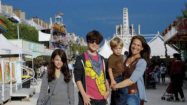 Author and photographer Deborah Copaken Kogan in Paris with her three children.