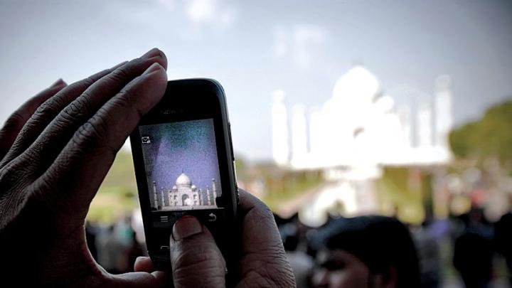 More than two million tourists visit the Taj Mahal each year.