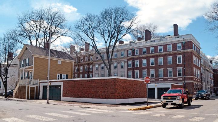 Winthrop House renovation plans include a five-story addition to Gore Hall at Plympton and Mill streets