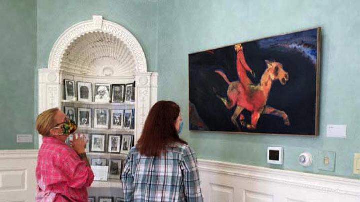 The mansion offers airy galleries for year-round exhibits  