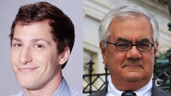 Andy Samberg and Barney Frank