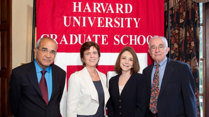 From Left: Arnold Rampersad, Louise Richardson, Sherry Turkle, and Everett Mendelsohn