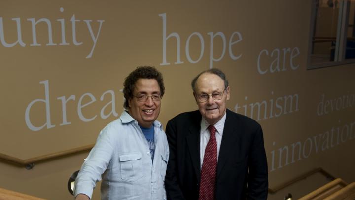 Patient and physician at Children's Hospital Boston