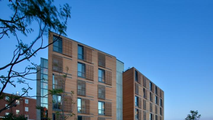 New Kripalu tower residence stands tall against the night sky