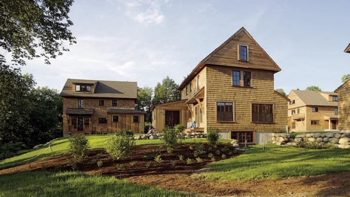 The homes offer views of rural vistas from every room. 