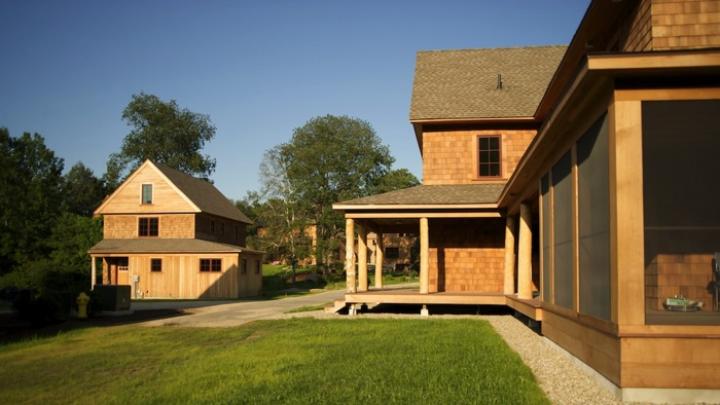 Houses are clustered at Nubanusit to preserve open space