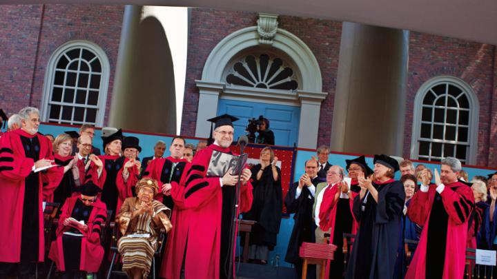 All hail the retiring provost, Steven E. Hyman. 