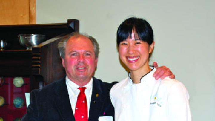 Editor Craig Lambert with Joanne Chang