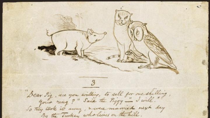 Verse three of “The Owl and the Pussycat.” 