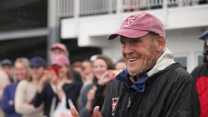 Harry Parker at the 2013 EARC Sprints, where his varsity eight once again took home the gold.