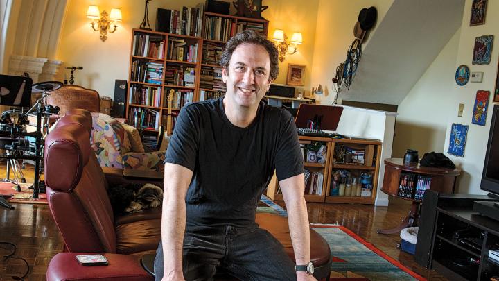 Screenwriter Danny Rubin at home 