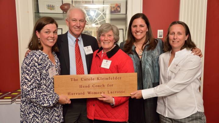 The reunion saw the endowment of the women’s lacrosse head coach position in honor of Carole Kleinfelder by 40 alumnae. 