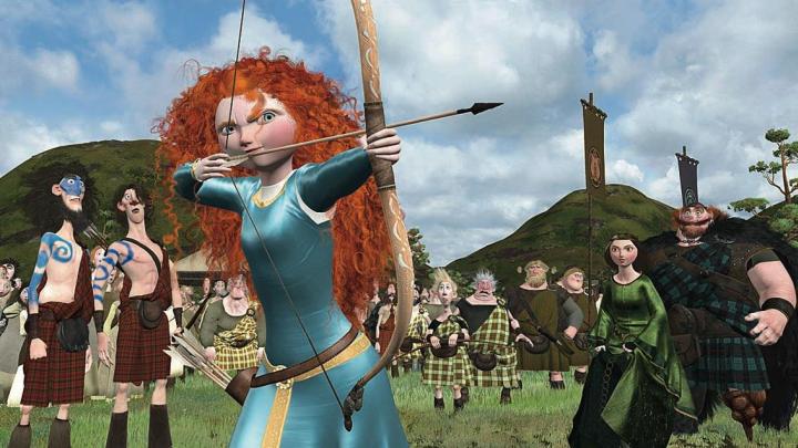 Stills of a high point in the 2012 film <i>Brave,</i> before 
