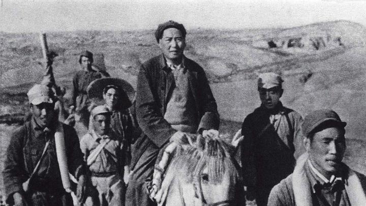 Photograph of Mao Zedong during what is thought to be the Long March, 1934-1935