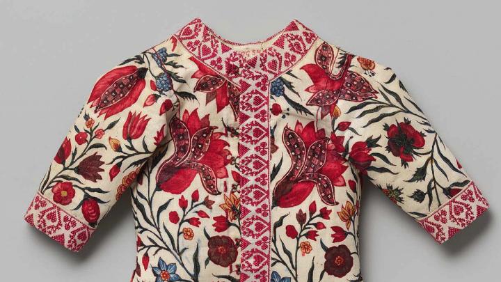 A Mughal baby jacket, masterful textile work