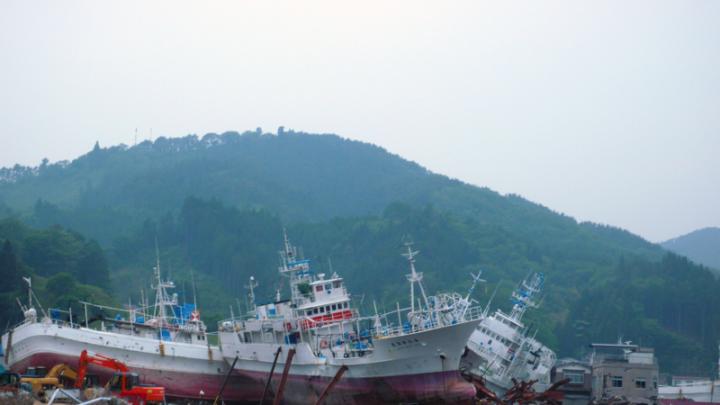 Another scene of the disaster's aftermath in Kesennuma