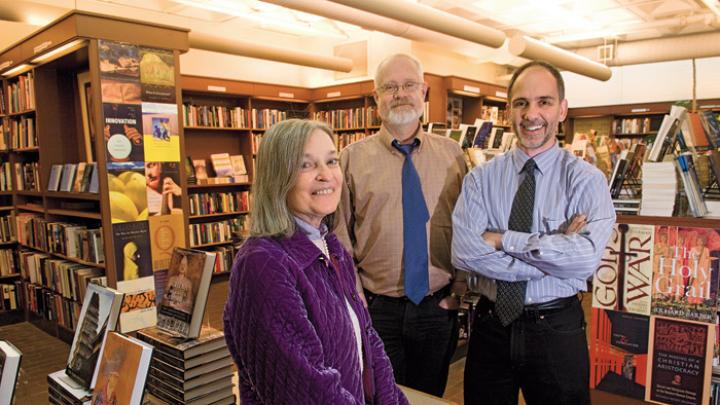 Parker, Flemming, and Duncan ran a sophisticated bookstore in the heart of the Square.