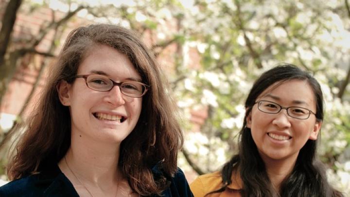 Madeleine Schwartz (left) and Sarah Zhang