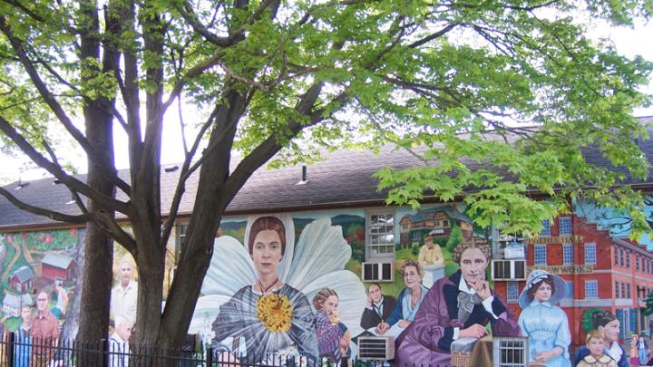 Photograph courtesy of David Fichter <i>Amherst Community History Mural</i>