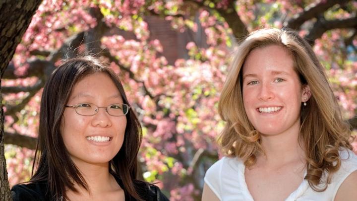 Photograph by Stu Rosner From left: Katherine Xue and Isabel Ruane