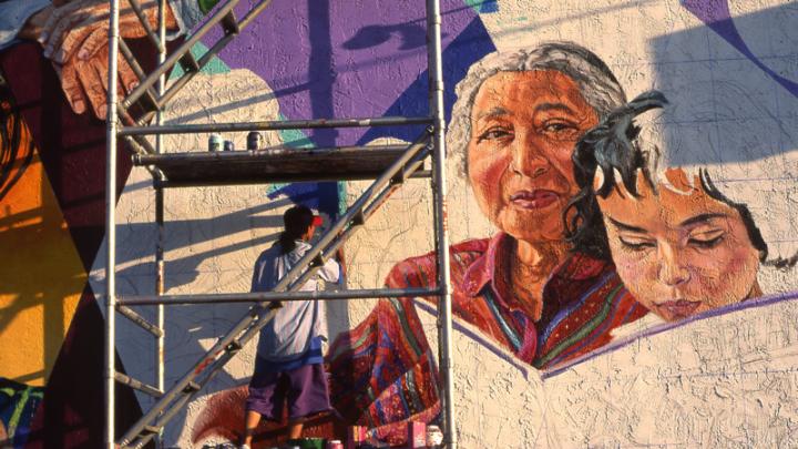 Photograph courtesy of David Fichter Painting <i>Lifeline</i>