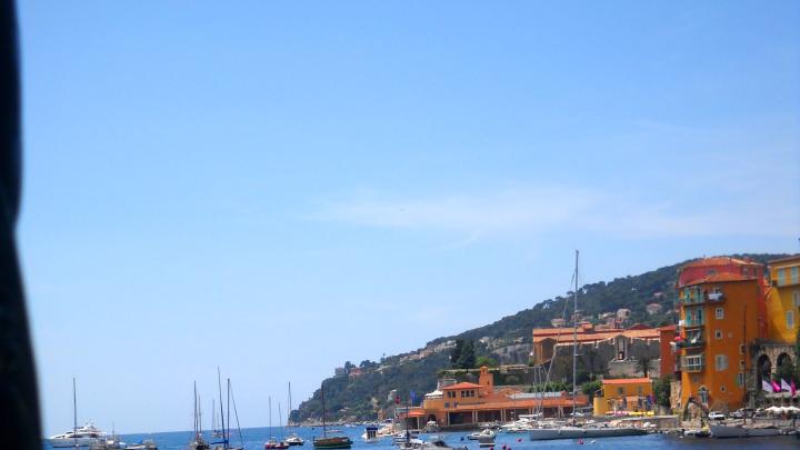 The coastline of Villefranche-sur-Mer