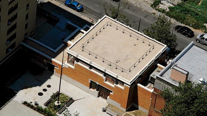 The center from above, in its Bedford-Stuyvesant neighborhood