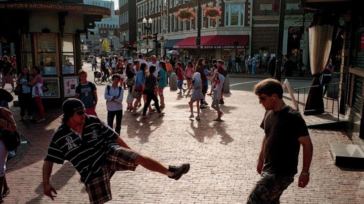 The Square has always attracted those who want to shop, eat, gawk, and play.