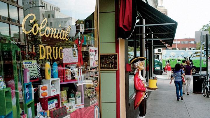 Colonial Drug has sold elegant perfumes, soaps, and shaving tools since 1947.