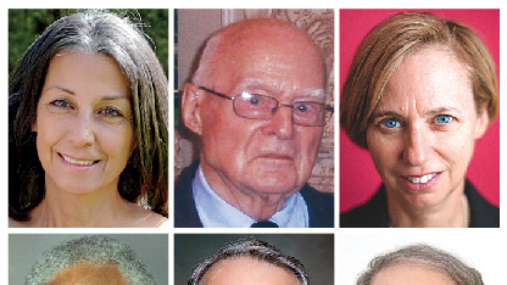 Top row from left: Teresita Alvarez-Bjelland, F. Gorham Brigham, and Deborah Gelin. Bottom row from left: Joseph K. Hurd Jr., John Paul Kennedy, and Michael G. Yamin