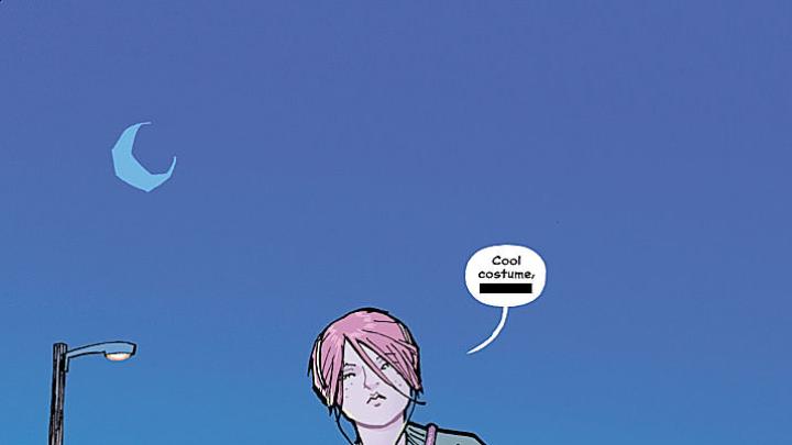 Sample page from "Paper Girls #1," Chiang's new series