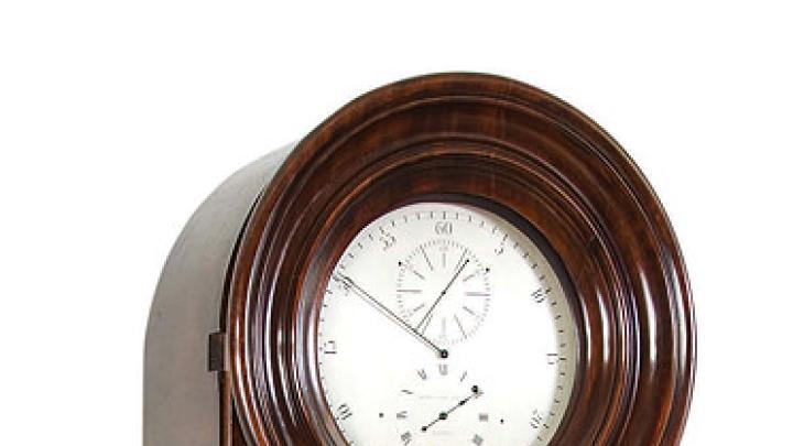 A brown grandfather clock