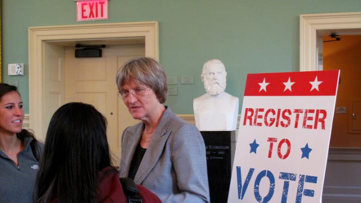 President Faust likened the program to “drive-in voting.” 
