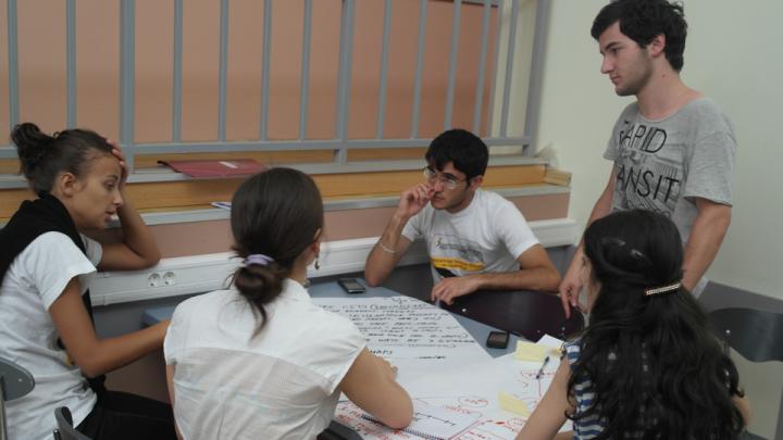 During ISS, students work in teams to find innovative solutions to problems faced by their communities and implement their projects in real life at the end of the program.