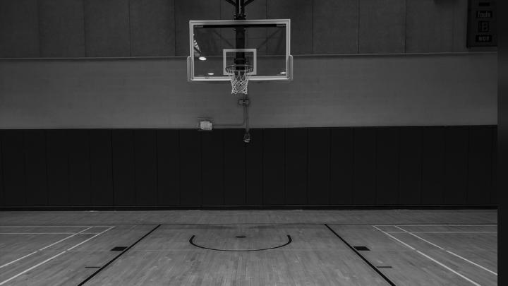 empty basketball court