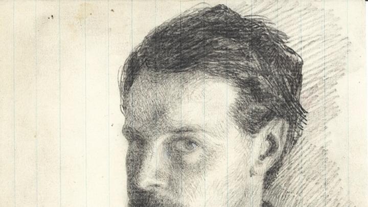 An 1866 self-portrait, when James was about 24 years old
