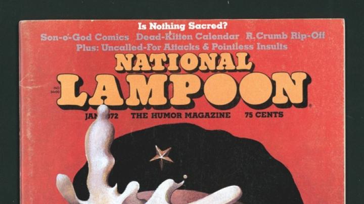 National Lampoon demolished icons of both the Left and Right. Here, a cream pie to Che  Guevara’s face on a 1972 cover.