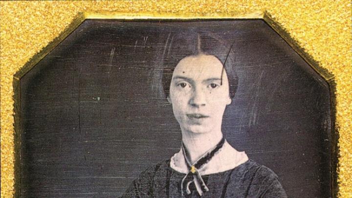 The young  Emily Dickinson, in a daguerreotype made in late 1846 or early 1847
