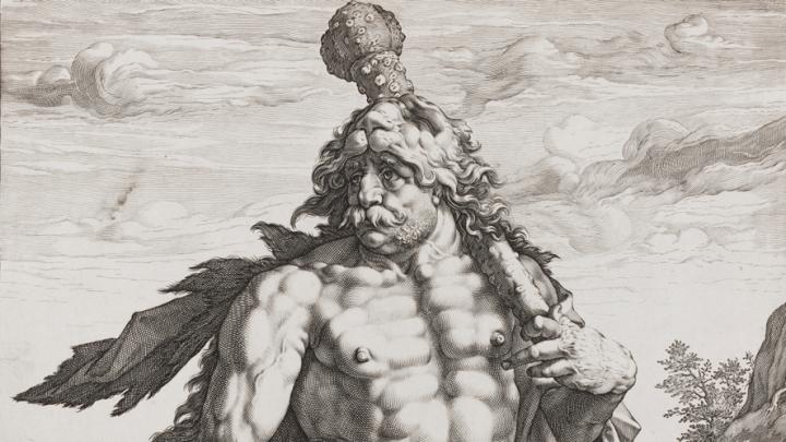 Hendrick Goltzius, <i>The Great Hercules,</i> 1589. Engraving.