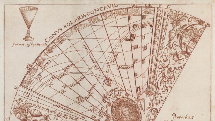 Georg Brentel the Younger, from <i>Pamphlet describing the construction and function of a conical sundial,</i> Lauingen: Jacob Winter, 1615. Pamphlet with engravings and woodcuts.