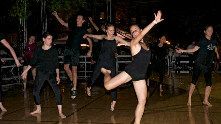 Student dancers perform.