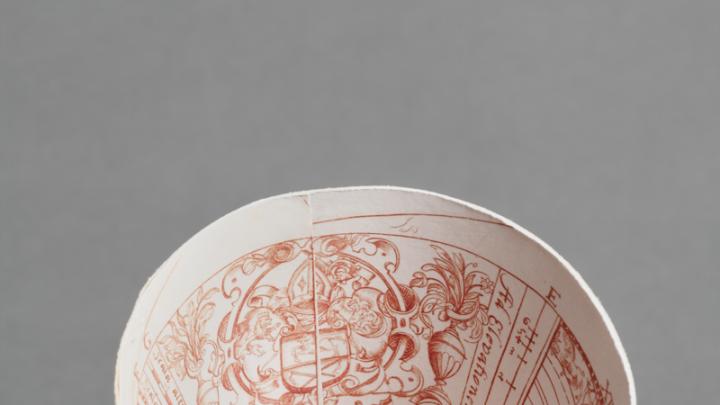 Image courtesy of Department of Digital Imaging and Visual Resources, Harvard Art Museums © 2011 President and Fellows of Harvard College View from above of the facsimile made by the Harvard Art Museum