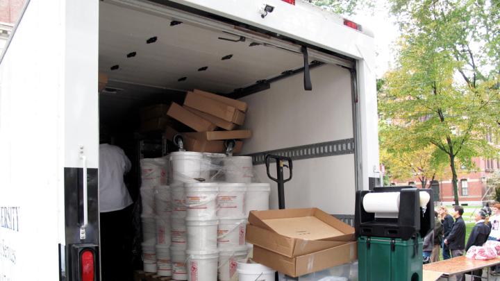 The truck also contained dozens of containers of icing.